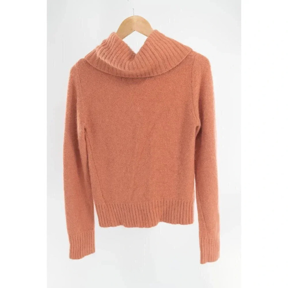 CODE X MODE Angora blend Cowl Neck Sweater peach terracotta | Medium - Picture 5 of 5